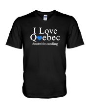 I Love Quebec Notwithstanding Shirt V-Neck T-Shirt tile