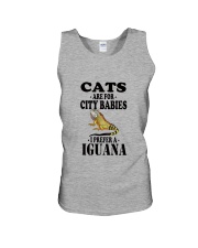 CATS ARE FOR CITY BABIES I PREFER A IGUANA Unisex Tank thumbnail