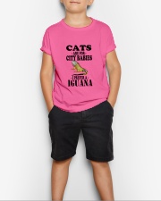 CATS ARE FOR CITY BABIES I PREFER A IGUANA Youth T-Shirt lifestyle-youth-tshirt-front-1