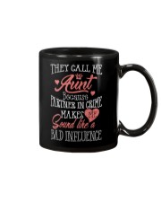 They Call Me Aunt Because Partner In Crime Shirt Mug thumbnail