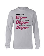 THINKING ABOUT DRINKING Long Sleeve Tee front