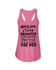 BACK OFF I HAVE CRAZY DAUGHTER Ladies Flowy Tank thumbnail