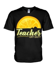 Teacher Off Duty T-Shirt V-Neck T-Shirt thumbnail