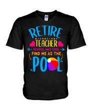 Teacher Retirement Gift School T-Shirt V-Neck T-Shirt thumbnail