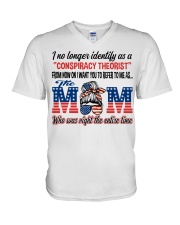 THE MOM WHO WAS RIGHT THE ENTIRE TIME V-Neck T-Shirt tile