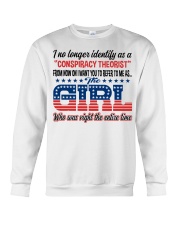 THE GIRL WHO WAS RIGHT THE ENTIRE TIME Crewneck Sweatshirt tile