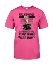 Beagle - He has anger issues Classic T-Shirt tile