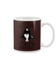 November Girl loves Cats Mug tile