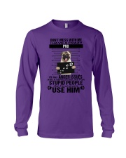 Pug - He has anger issues Long Sleeve Tee tile