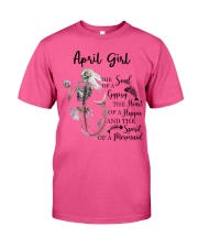 April Girl Skull Mermaid Classic T-Shirt tile