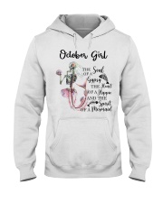 October Girl Skull Mermaid Hooded Sweatshirt front