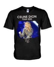 COURAGE CELINE DIONE V-Neck T-Shirt thumbnail