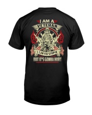 BOOM - I AM VETERAN Classic T-Shirt back