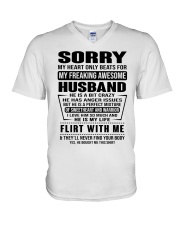 MY FREAKING AWESOME HUSBAND- version V-Neck T-Shirt thumbnail