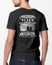 LOVE WIFE TO THE MOON AND BACK - TATTOOS Classic T-Shirt lifestyle-mens-crewneck-back-5