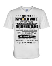 SPOILED WIFE 1 - MTV V-Neck T-Shirt thumbnail