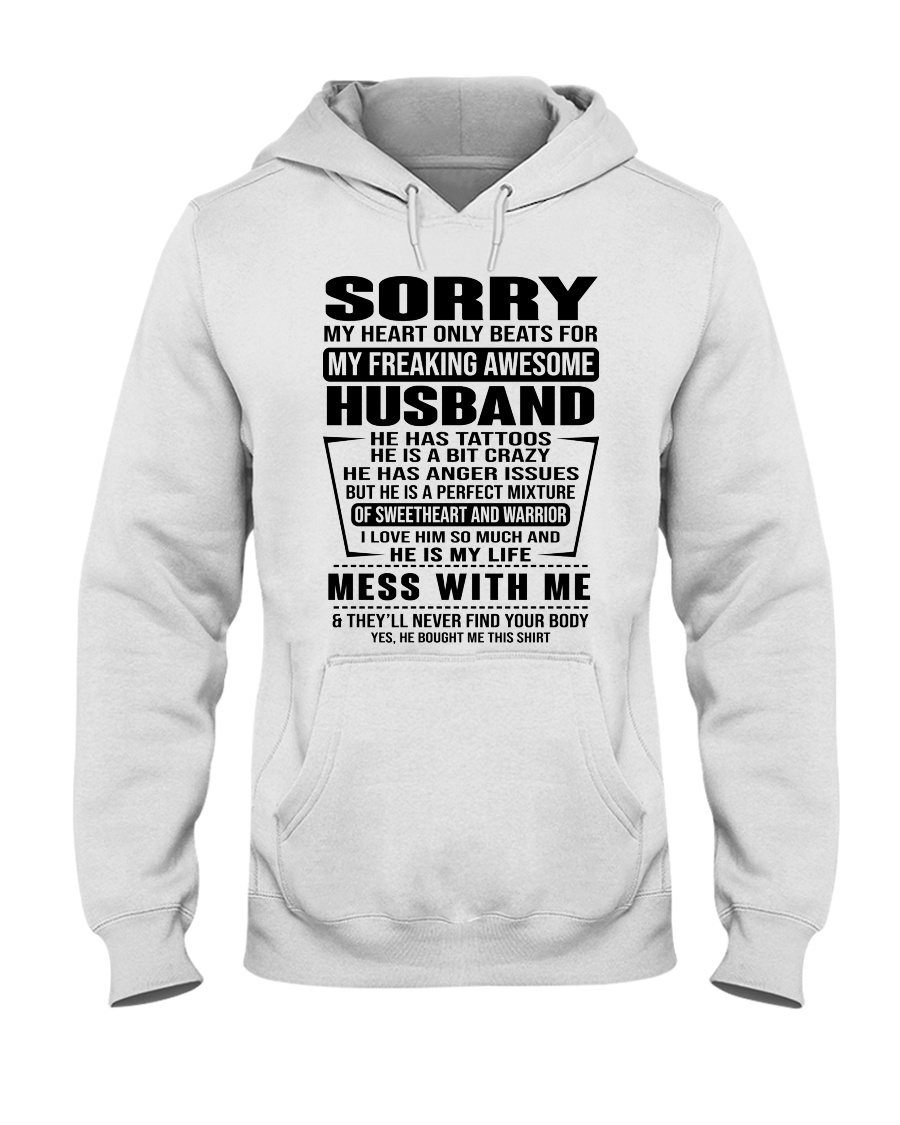 SORRRY-HUSBAND-TATTOOS Hooded Sweatshirt