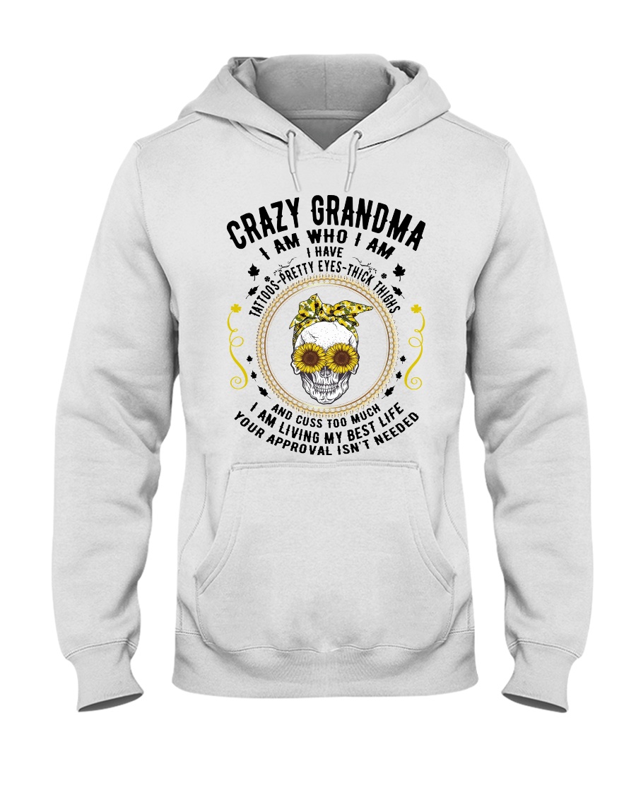CRAZY GRANDMA - TATTOOS Hooded Sweatshirt