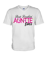 BEST AUNTIE V-Neck T-Shirt tile