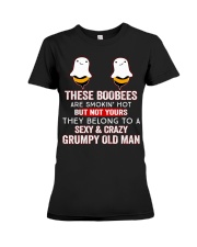 THESE BOOBEES BELONGS TO A SEXY AND CRAZY HUSBAND Premium Fit Ladies Tee tile