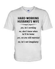 HARD WORKING version V-Neck T-Shirt thumbnail