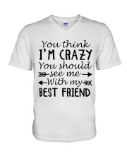 BEST FRIEND V-Neck T-Shirt tile
