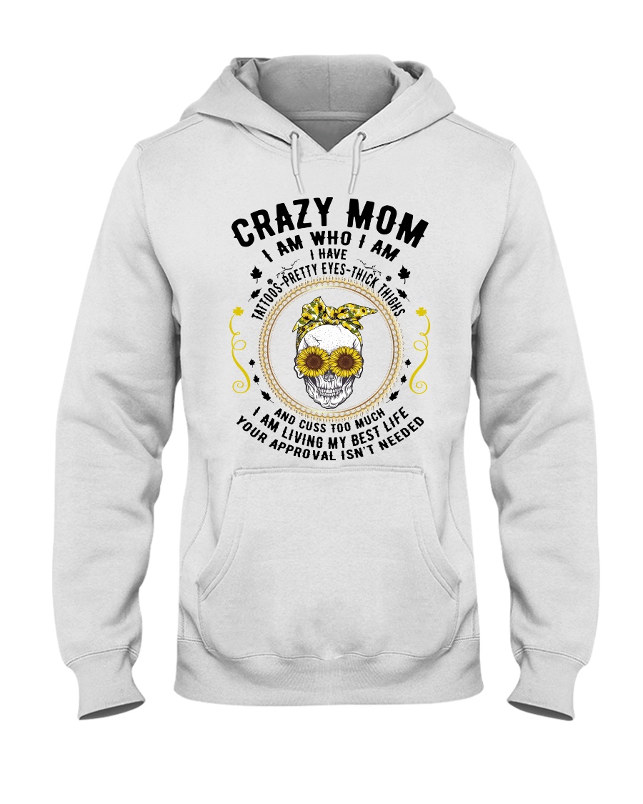 CRAZY MOM - TATTOOS Hooded Sweatshirt
