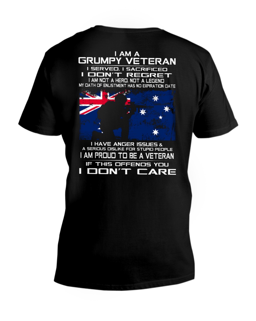 Limited Edition Prints - Veteran Australia V-Neck T-Shirt