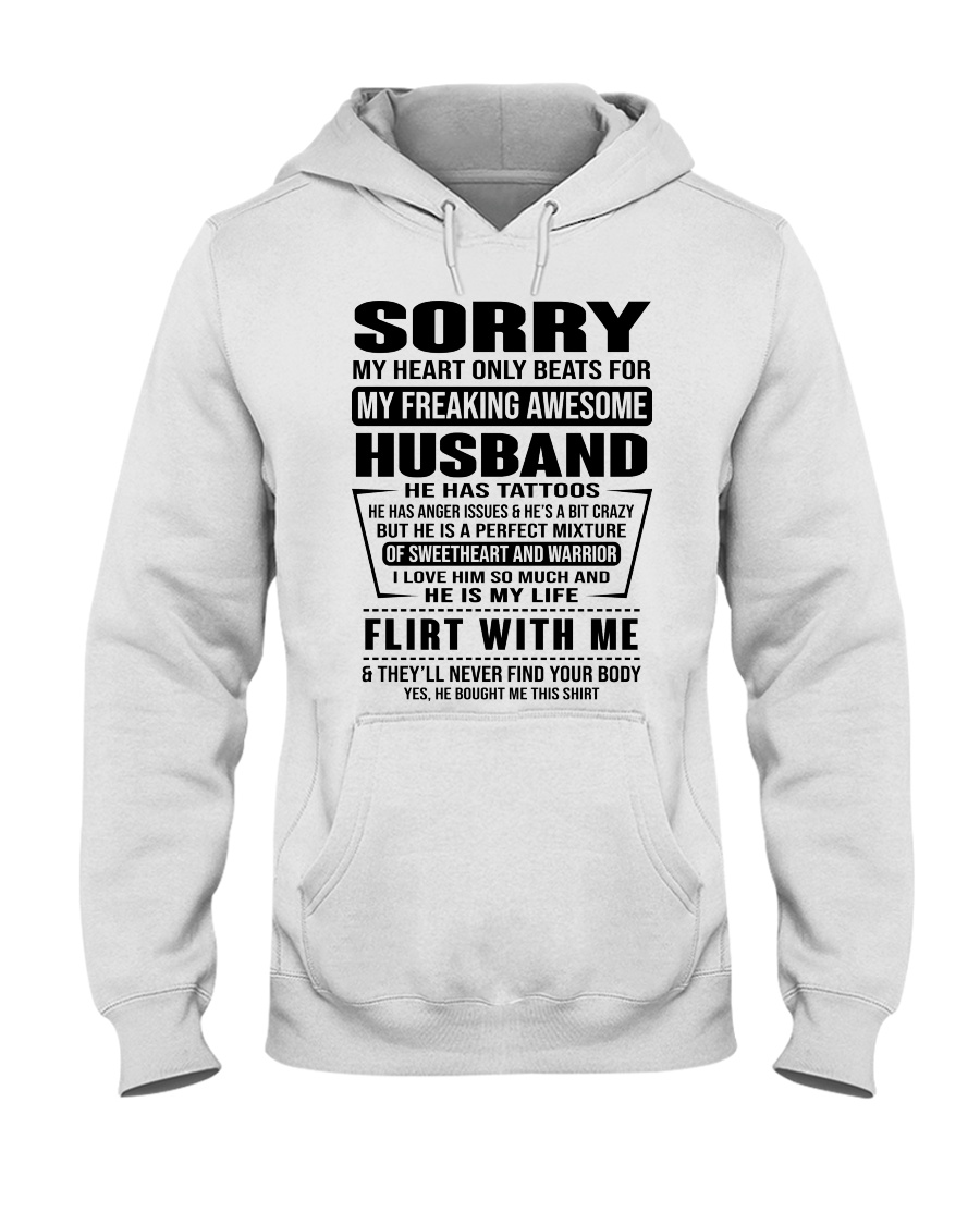 MY FREAKING AWESOME HUSBAND- version Hooded Sweatshirt