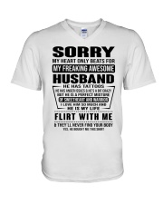 MY FREAKING AWESOME HUSBAND- version V-Neck T-Shirt thumbnail