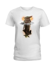 Yoda child water reflect yoda star war Ladies T-Shirt thumbnail