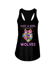 Just A Girl Who Loves Wolves T-shirt Ladies Flowy Tank thumbnail