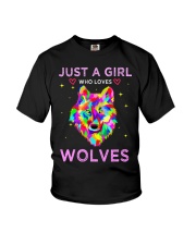 Just A Girl Who Loves Wolves T-shirt Youth T-Shirt thumbnail