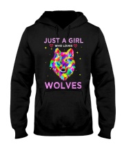 Just A Girl Who Loves Wolves T-shirt Hooded Sweatshirt thumbnail