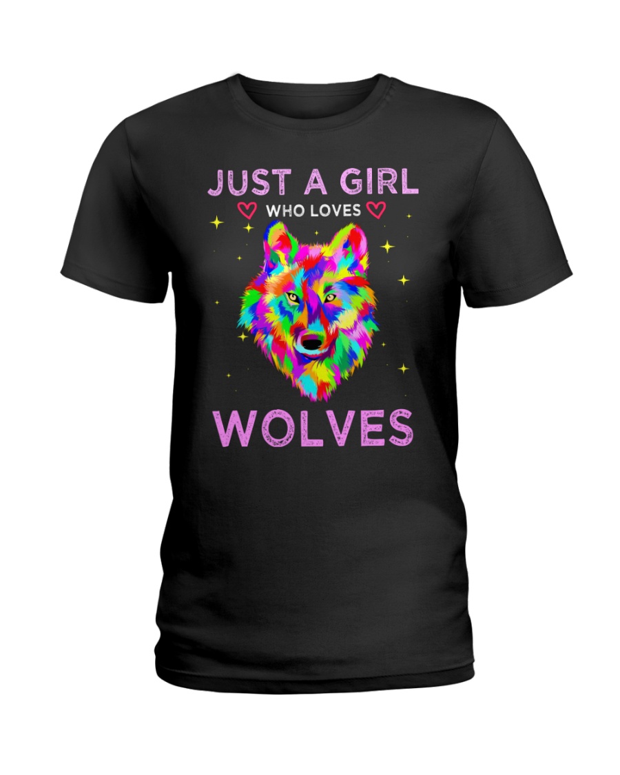 Just A Girl Who Loves Wolves T-shirt Ladies T-Shirt
