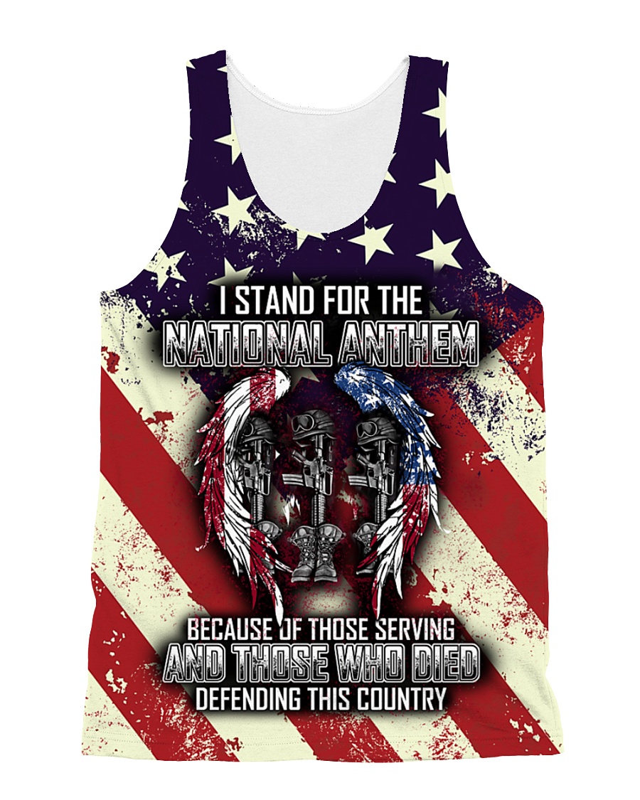 STAND FOR THE NATIONAL ANTHEM All-over Unisex Tank