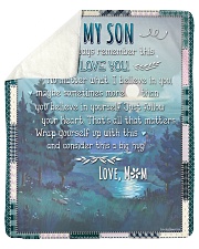 My Son No Matter What I Believe In You Sherpa Fleece Blanket tile