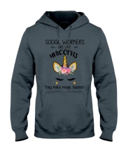 Social Workers are like Unicorns Hooded Sweatshirt tile