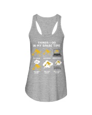 curling Ladies Flowy Tank tile