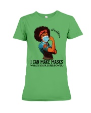 Quilters - I can make masks Premium Fit Ladies Tee tile