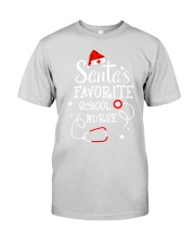 Santa's favorite School Nurse Premium Fit Mens Tee tile