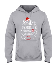 Santa's favorite School Nurse Hooded Sweatshirt tile