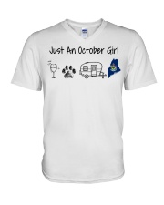 October Maine V-Neck T-Shirt tile