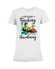 Teaching Gardening Premium Fit Ladies Tee tile