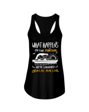 What happens pontoon Ladies Flowy Tank tile