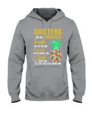 Quilters are like pineapples Hooded Sweatshirt tile