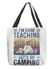 Teaching Camping All-Over Tote tile