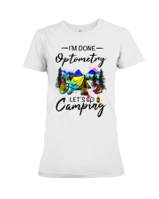Optometry Camping Premium Fit Ladies Tee tile