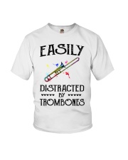 Easily distracted by Trombone Youth T-Shirt tile