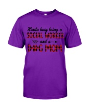 Social Worker and Dog mom Classic T-Shirt tile